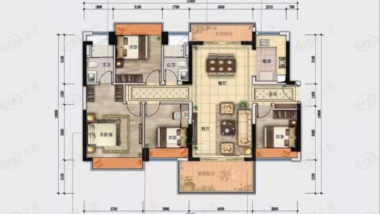 山湖海悦府户型图