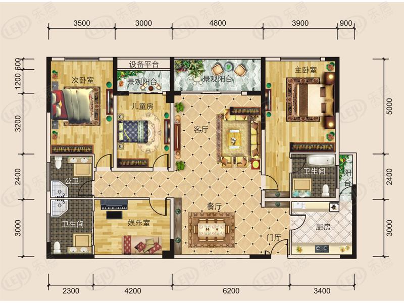 恩施东方名都12b户型户型图