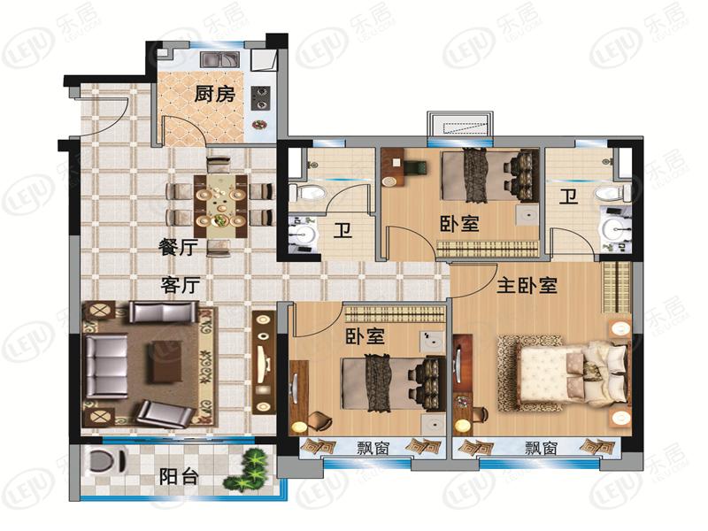 碧桂园·南阳首府110-c户型图