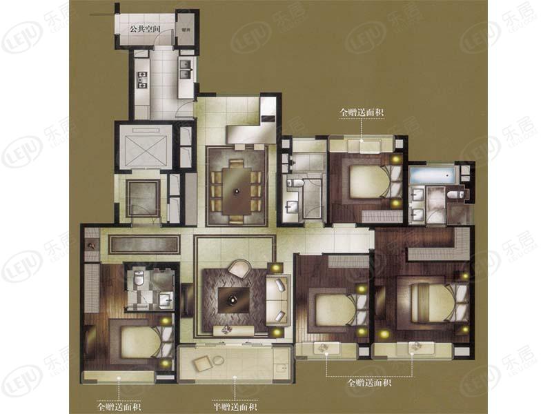 大宁金茂府bv户型户型图