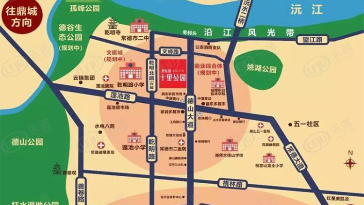 碧桂园十里公园位置交通图