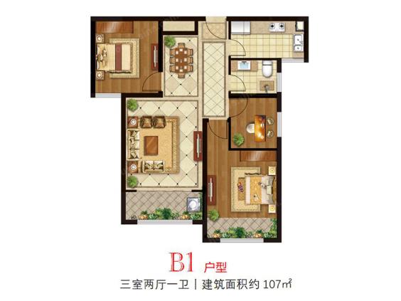 蓝溪·塞纳公馆户型图