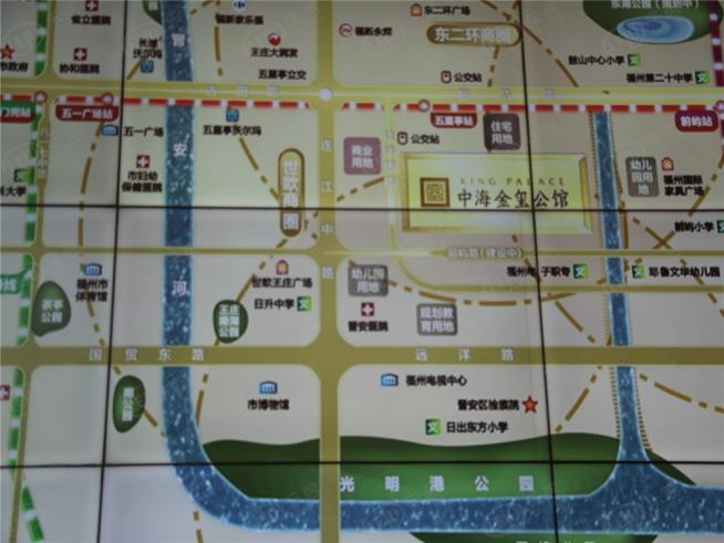 中海金玺公馆位置交通图
