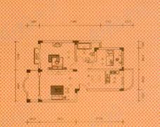 园林星城房型: 二房;  面积段: 83.94 －100.1 平方米;户型图