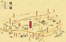 赞成乐山红叶位置交通图