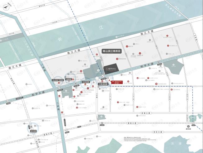 武汉城建·融创|和平中心位置交通图