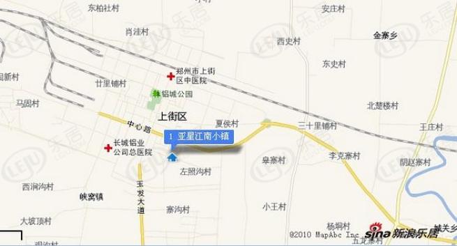 亚星江南小镇位置交通图
