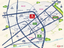 万隆·东岸郦城位置交通图