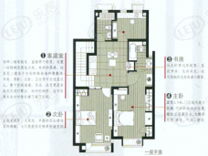亿豪名邸房型: 叠加别墅;  面积段: 190 －190 平方米;户型图