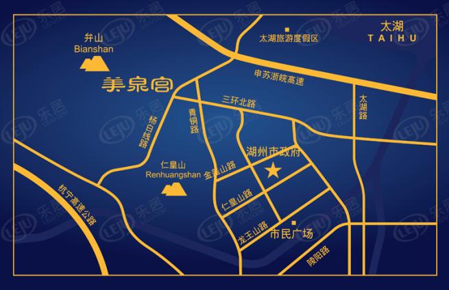 中奥美泉宫位置交通图