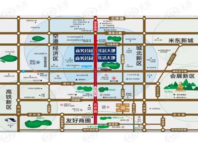 阳光恒昌·商务公园位置交通图