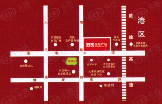 苏农国际广场位置交通图