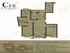 联洋丁香苑房型: 三房;  面积段: 140.76 －162.62 平方米;
户型图