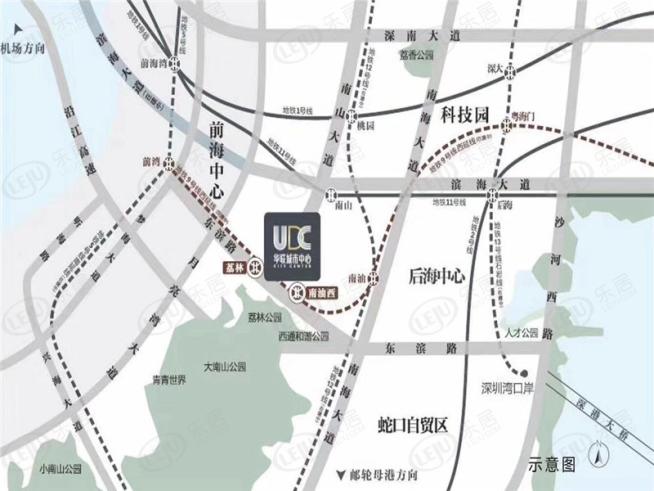 华联城市中心位置交通图