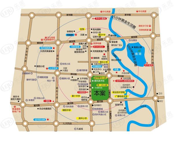 万润·绿景园位置交通图