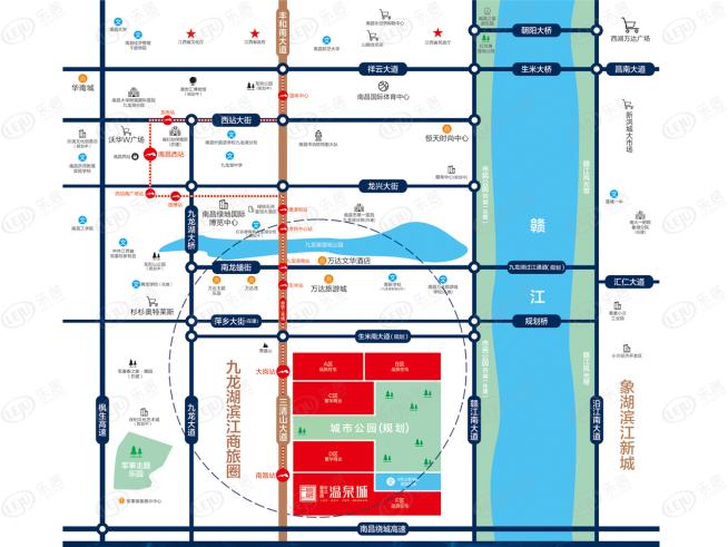 碧桂园中江·温泉城位置交通图