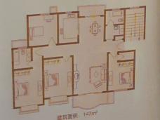 博泰景苑房型: 四房;  面积段: 147 －157 平方米;
户型图